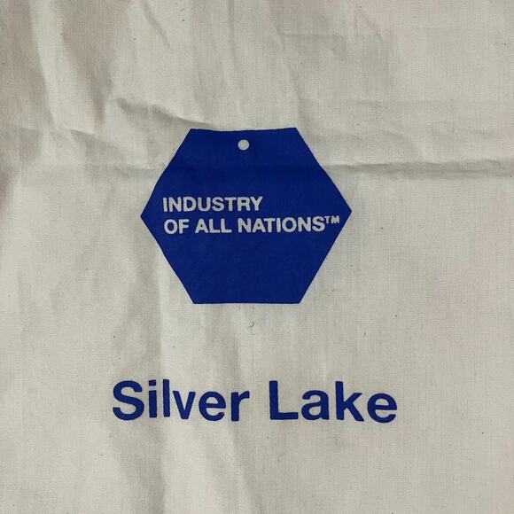 Industry of All Nations Silver Lake Tote Bag Canvas Natural Cotton 14"x12.5" - Picture 2 of 7